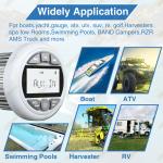 Waterproof IPX5 Bluetooth White Marine Radio Boat Stereo Receiver with FM AM