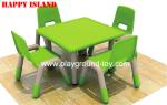 Imported Plastic Kindergarten Classroom Furniture Square Learning Table