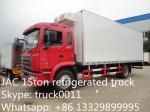 JAC brand LHD 15tons refrigerated truck for fresh fruits and vegetables for sale