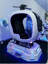 China 1500W Helicopter VR Simulator 9D Customized Logo With Flight Movies wholesale