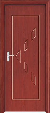 Eco-friendly Swing Type Interior PVC Wood Doors,40mm thickness wood door, For