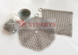 China Stainless Steel Cast Iron Chain Mail Scrubber wholesale