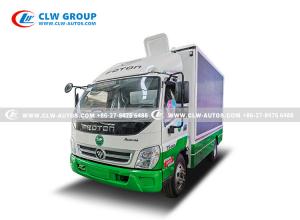 China Foton Aumark Mobile Digital LED Advertising Truck Advertising Box Van wholesale