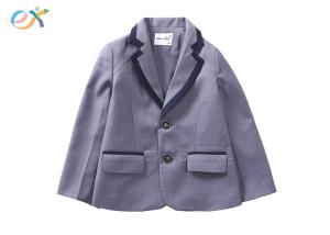 China UK Style Custom School Uniforms Long Sleeve Grey Jacket School Uniform wholesale
