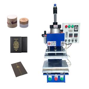 China Leather Embossing Heat Pressing Machine Digital Hot Foil Stamping Machine For Wood PVC Paper Custom Logo Stampping wholesale