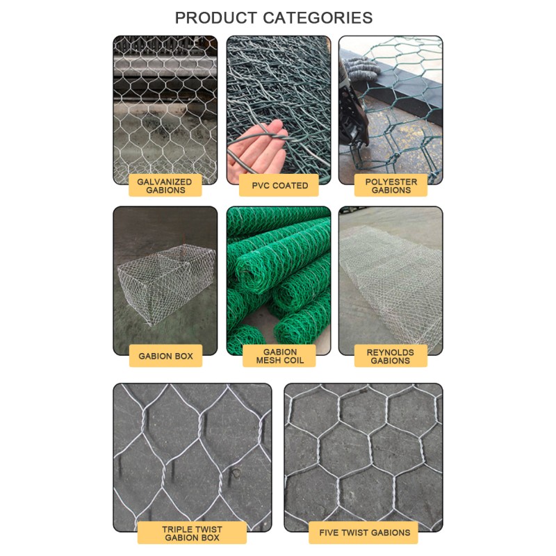 Hot Dipped Galvanised Gabion Boxes Explosion Proof 60X80mm