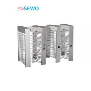 China 3 Doors Full Height Turnstiles 45people/min Bi Directional High Security Turnstile wholesale