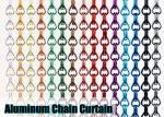 Multicolour Extra Wide Aluminium Chain Fly Screen 90*210cm Pale Gold