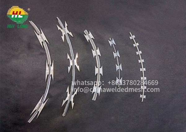 CBT-65 Hot Dipped Galvanized Steel Concertina Razor Barbed Wire Mesh Roll Fence