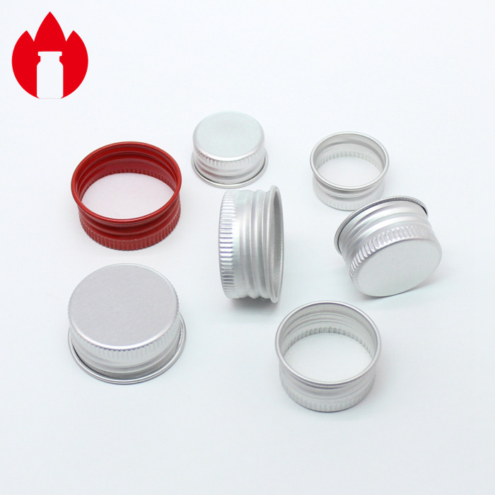 20mm 24mm 28mm Metal Aluminum Screw Caps With PE Gasket