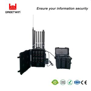 China CDMA GSM Cell Phone Signal Blocker 2.5dBi 8 Antenna Bluetooth RF Jammer wholesale