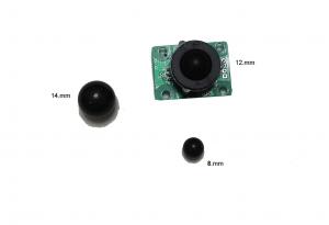 China Extremely mini 8mm 12mm diameter trackball pointing device with PCB and ring on sale