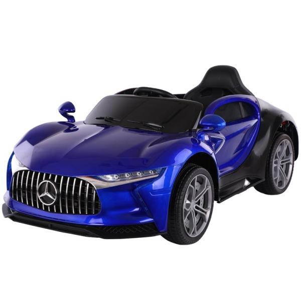 Electric Ride On Car for Kids Battery Operated Big Toy in Blue Paint Age Range 5