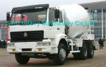 Sinotruk SWZ 340hp Concrete Mixer Trucks 10cbm , 8X4 Manual Truck Mixer