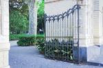 Waterproof Wrought Morden Iron Gate Hot Dipped Galvanized Surface Finish