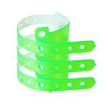 Personalized Vinyl Plastic Wristbands , Adjustable Custom Vinyl Bracelets