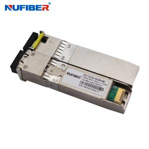 China 1490 / 1550nm 10G WDM SFP Module Bidi 100km Simplex SM LC Connector wholesale