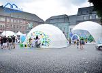 Eco Winter Outdoor Commercial Dome Tent Waterproof With PVC Cover