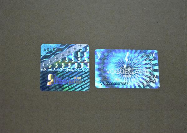 Cosmetics Box Holographic Security Stickers Genuine Transparent Holographic