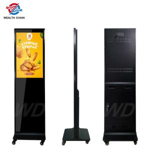 China 32 Inch Interactive Freestanding Mobile Digital Signage With Wheels wholesale