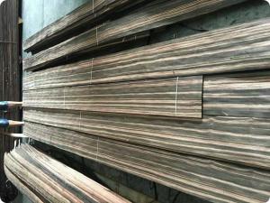 China Quarter wood veneer Door Skin Makassar Ebony wood veneer wholesale
