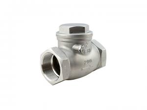 China Full Port Stainless Steel Flange Check Valve Metal / Metal Seat BSP Ends 200 Psi on sale