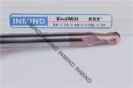SiN Coating Long Ball Nose End Mill R6*150 , Dia 12 mm AOL 150 mm HRC55