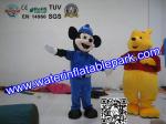 Plush Advertising Mascot Costume , Mickey And Winnie Mascot