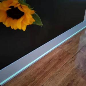 China Ultra Thin Baseboard Luminous Egress Path Markings Anti Slip Stair Nosing Yellow ODM wholesale