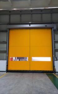 China Yellow PVC Fast Acting Roll Up Doors High Speed Roll Up Service Doors wholesale