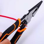 220mm Multi Functional Long Nose Pliers Stripper Terminal Crimping Pliers