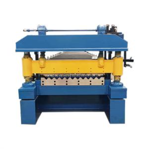 China Color steel manufacture corrugated roof roll forming machine 15-20m/min speed for house building wholesale