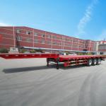 20ft 40ft Shipping Container Flat Bed Trailer with 4 Axles and 12500*2500*1550mm