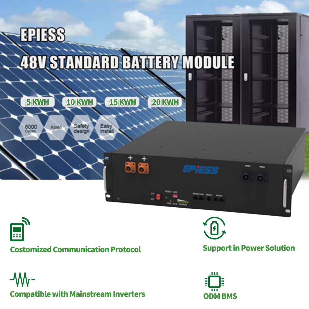 High Performance Rack Mount Lithium Battery 51.2V 5.12KWh With 6000 Cycles