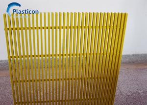 China Weatherproof FRP Profile Yellow FRP Fence Fibre Reinforced Plastic on sale