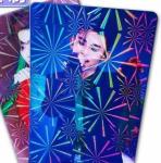 0.08mm PVC Coated Overlay Vicat Softening Point C ≥76±2 Hologram Film for Card