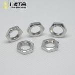 Powder Coating DIN 439 Nut , OEM Extra Thin Heavy Hex Jam Nut