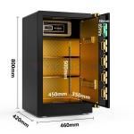 Solid Steel Smart Home Luxury Home Safes 46kg Fingerprint Lock Safe YB/RS-80
