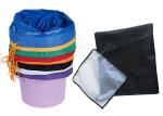 Oil Repellent Black Orange Bubble Ice Bag , Agriculture Herbs High Efficiency