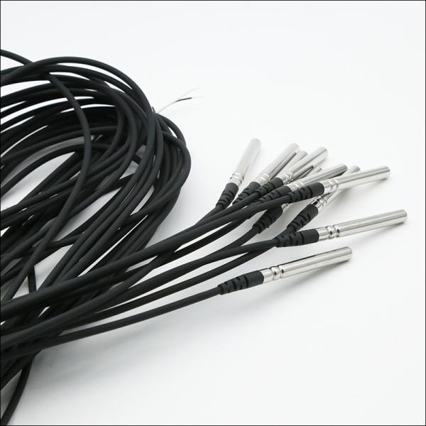 Super Waterproof TPE Plastic Overmolding NTC Thermistor Sensor 5x20mm Probe