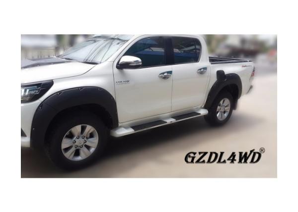 Matte Black Hilux Revo Fender Flares , 2015 - 2016 Toyota Pickup Fender Flares
