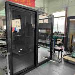 Balcony Door 3tracks Alumimum Sliding Glass Door Using Chinese Top Hardware With