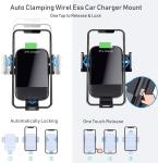 Wireless Car Charger Mount, 10W/7.5W Fast Charging, Adjustable Gravity Air Vent