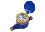 Rotary Brass Multi Jet Water Meter ISO 4064 Class B Horizontal, LXS-15E