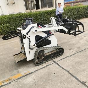 China 0.2ton Tracked Skid Steer Loader Small Track Loader With Hydraulic Oil Radiator wholesale