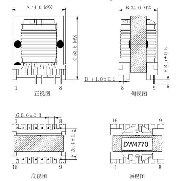 ETD39 High Frequency Transformer Manufacture Customized EE Series DW4770