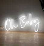 Waterproof Acrylic Letters Happily Ever After Oh Baby Lighted Wall LED Custom