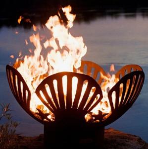 China Warm Keeping Rusted Corten Steel Fire Globe Hemisphere Fire Pit wholesale