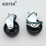 Ball Bearing Fixed Flat Universal PP Caster Wheel for Furniture Hardware