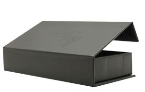 China UV Coating Rigid Magnetic Flap Gift Box 90 Degree Folding wholesale